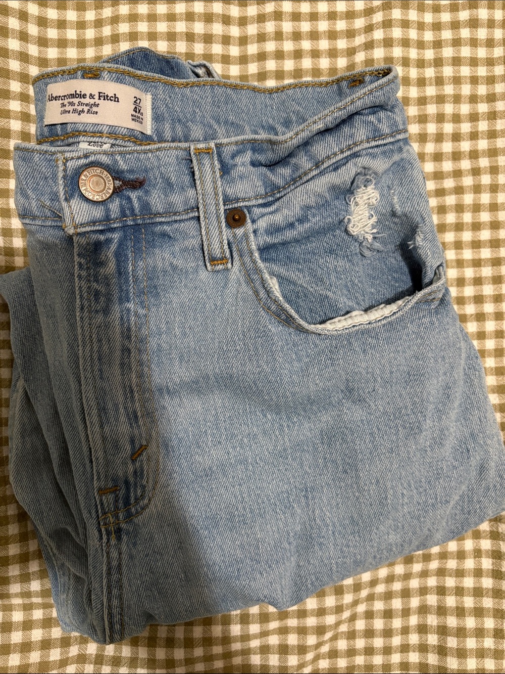 Abercrombie & Fitch 90s straight ultra high rise jeans